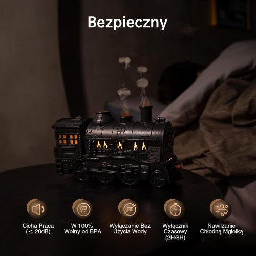 Зволожувач повітря «Паровоз» з USB-живленням, декоративний для дому та офісу