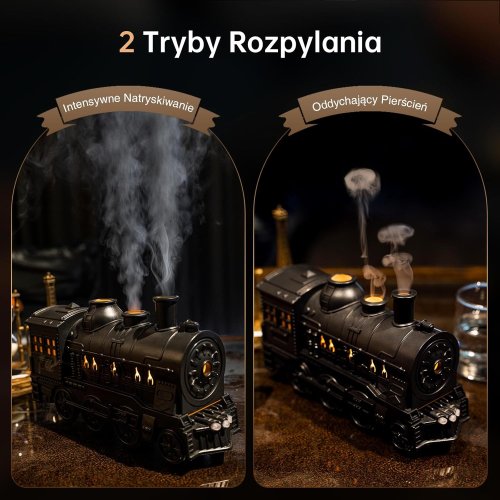 Зволожувач повітря «Паровоз» з USB-живленням, декоративний для дому та офісу