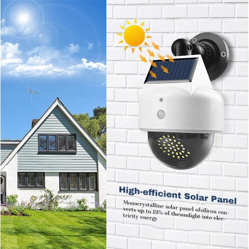 Вуличний настінний ліхтар-муляж камери JX-5118 з датчиком руху, 40 LED