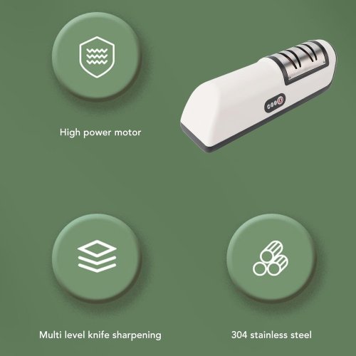 Акумуляторна USB електроточилка для ножів і ножиць (кухонні інструменти)