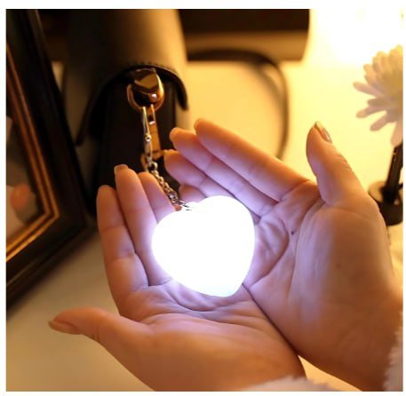 Світлодіодний сенсорний світильник-серце з датчиком дотику