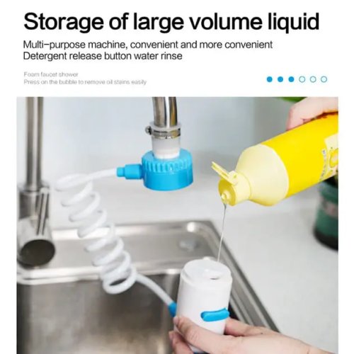 Багатофункціональна насадка‑удовжувач для змішувача YH‑01 з дозатором миючого засобу