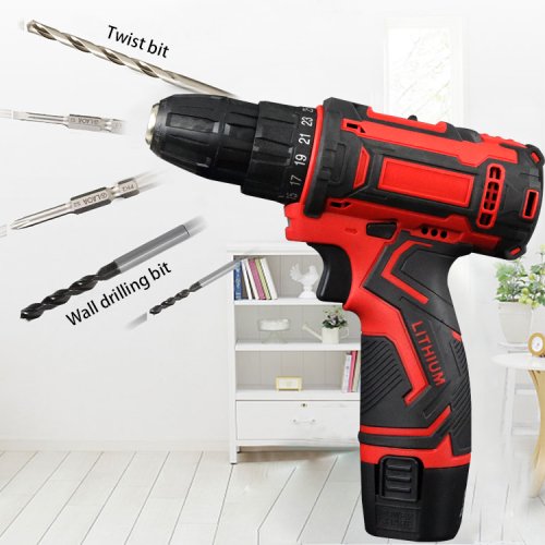 Акумуляторний шуруповерт KRAFFTEC 24V з насадками, багатофункціональний інструмент (24V)