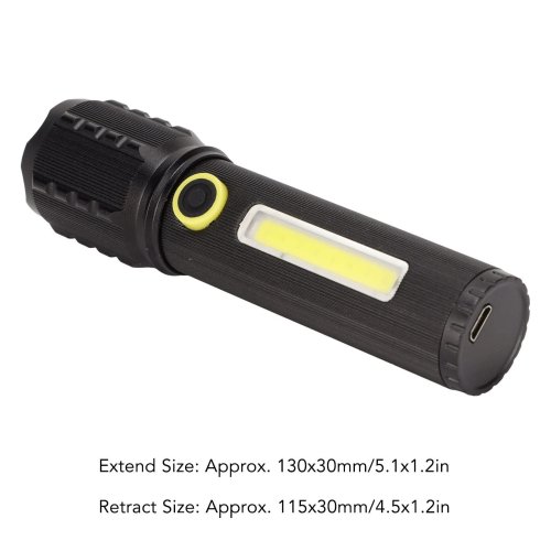 Ручний ліхтар BL-C63 COB із боковим підсвічуванням та USB-зарядкою