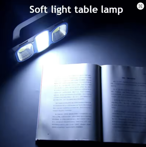 Аварійний ручний акумуляторний ліхтар Hurry-bolt HB-6169 з сонячною панеллю, переносний