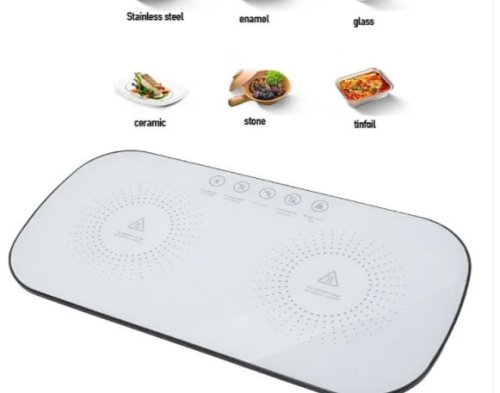Інтелектуальна багатофункціональна дошка‑підігрівач для їжі для дому й офісу (тарілка з підігрівом)