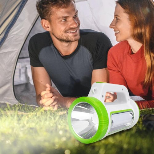 Портативний LED+COB прожектор-ліхтар JQ-6088 з Power Bank для намету та кемпінгу