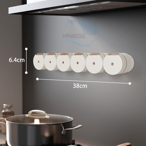 Набір магнітних баночок для спецій з настінним органайзером для солі, перцю та цукру