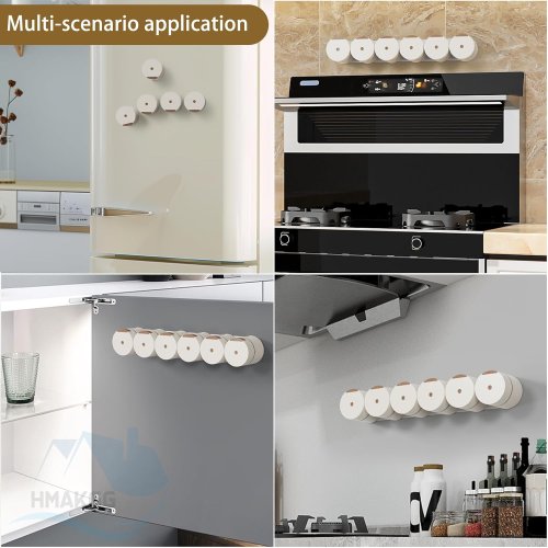 Набір магнітних баночок для спецій з настінним органайзером для солі, перцю та цукру