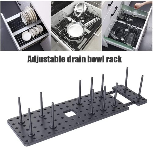 Телескопічна сушарка Drawer Organizer для посуду в шухляду, індивідуальна конфігурація