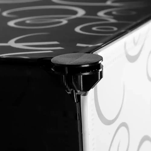 Компактна пластикова шафа-органайзер для взуття 37×37×73 см