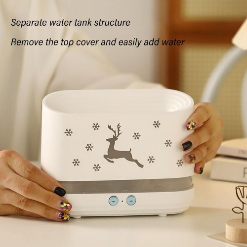 Ультразвуковий зволожувач повітря EL-JS1 з підсвічуванням і ефектом полум’я