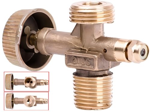 Вентиль газовий INTERTOOL для туристичних плит, балонів і пальників