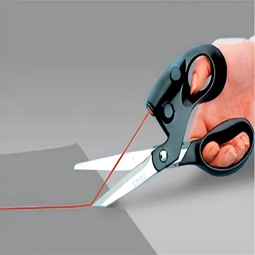 Професійні ножиці для тканини з лазерним указником для точного розкрою