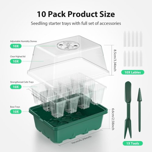 Універсальний набір лотків GrowBox для пророщування рослин зі LED-підсвічуванням