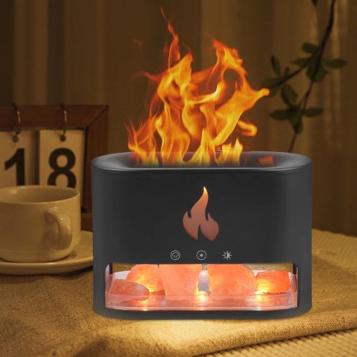 Лампа-аромадифузор Docsal Flame 3в1: LED-підсвічування та зволожувач повітря