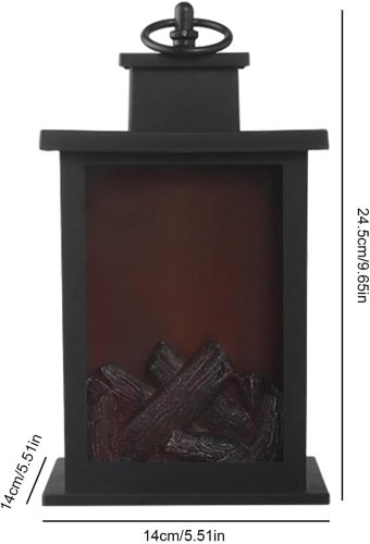 Декоративний камін-нічник Dekorstar: настільна лампа з ефектом живого полум’я