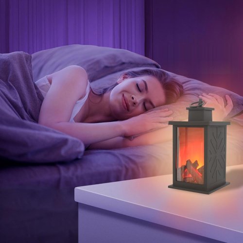 Декоративний камін-нічник Dekorstar: настільна лампа з ефектом живого полум’я