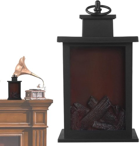 Декоративний камін-нічник Dekorstar: настільна лампа з ефектом живого полум’я