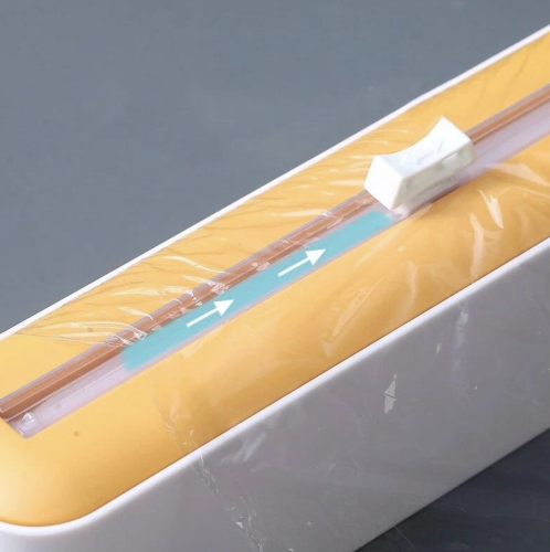 Настінний диспенсер Saran для харчової плівки та фольги, з різаком