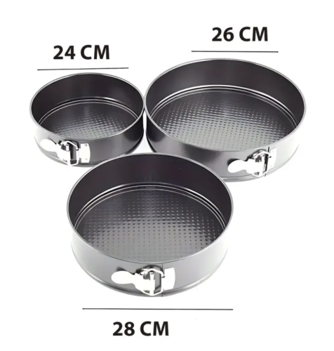 Набір круглих роз’ємних форм для випікання UNIQUE UN-1702