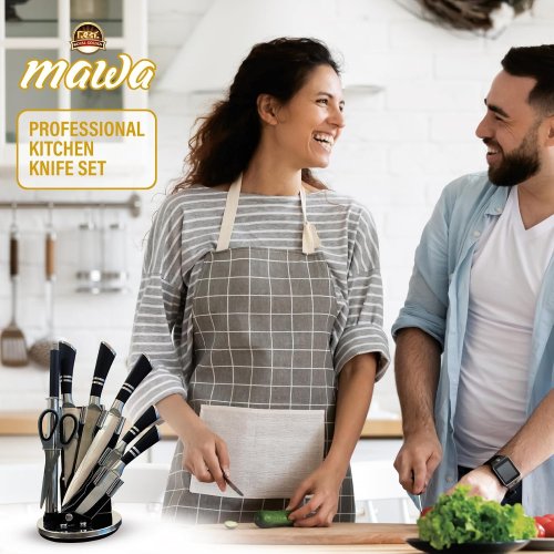 Кухонний набір ножів UNIQUE UN-1834 з нержавіючої сталі (комплект)