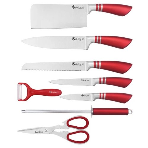 Набір кухонних ножів UNIQUE UN-1832 з нержавіючої сталі