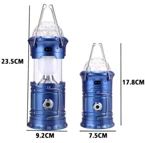 Багатофункціональний кемпінговий ліхтар SX-6888T з ефектом полум’я та диско-підсвіткою D-1977