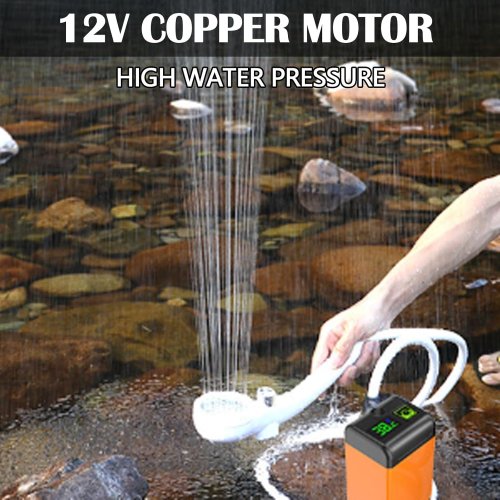 Портативний похідний душ Outdoor Shower 1402 з акумулятором 7800 mAh