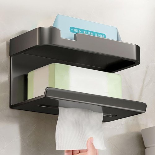 Настінний органайзер-контейнер LY-963 для серветок і туалетного паперу