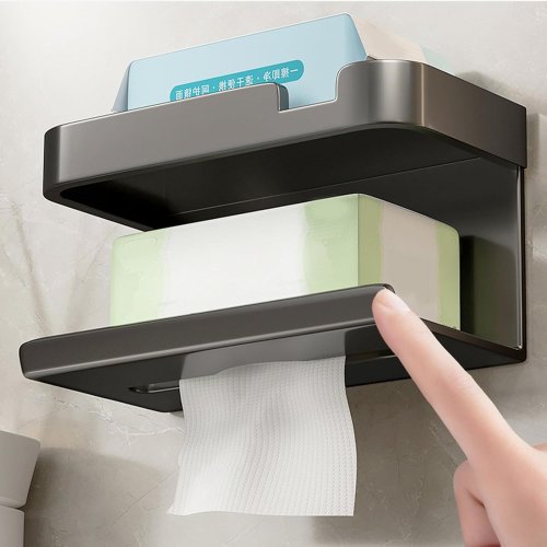 Настінний органайзер-контейнер LY-963 для серветок і туалетного паперу