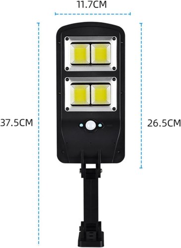 Світлодіодний вуличний прожектор LL-68T з датчиком руху, сонячною панеллю та пультом ДК