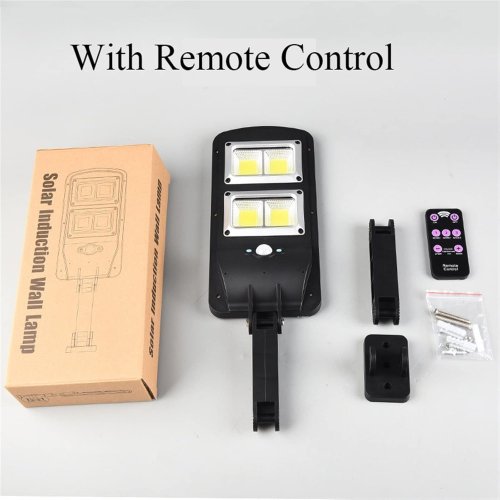 Світлодіодний вуличний прожектор LL-68T з датчиком руху, сонячною панеллю та пультом ДК