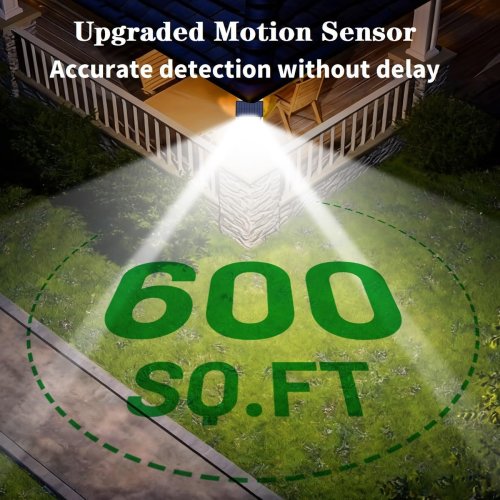 Настінний вуличний LED-прожектор YT-66 із сонячною панеллю, датчиком руху та пультом