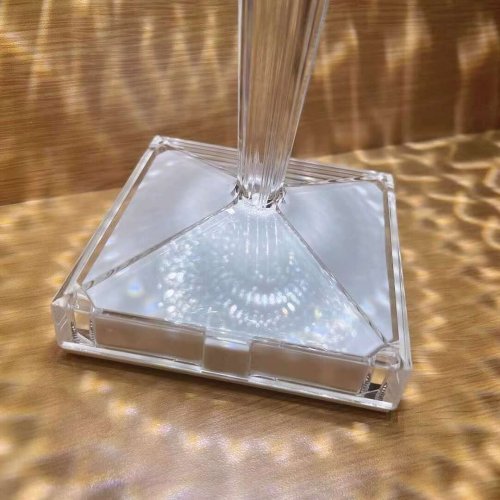 3D кришталевий нічник-лампа 26 см, акумуляторна, сенсорне керування, 3 режими