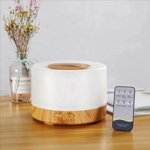 Портативний ультразвуковий зволожувач-очищувач 3в1 VMHouse 700 мл, аромадифузор з LED-нічником, безшумний для дому