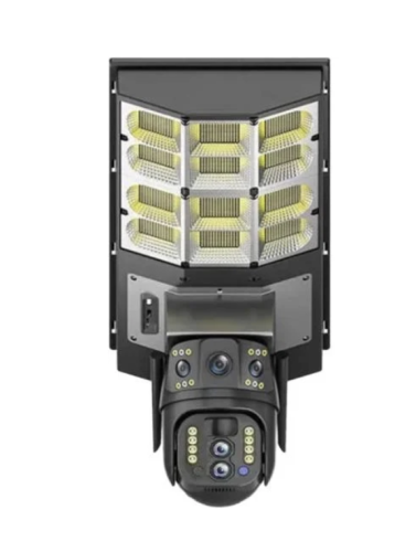 Вулична PTZ IP-камера 4Мп на 2 об’єктиви з LED-ліхтарем і сонячною панеллю SPM-XA01