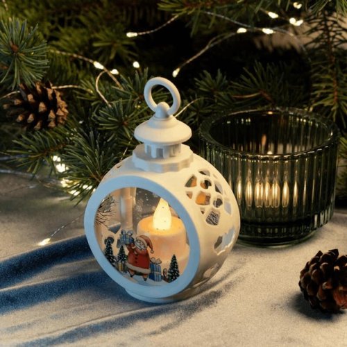 Декоративний різдвяний світильник на батарейках — святковий затишний нічник для дому