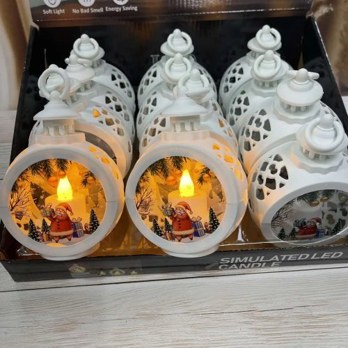 Декоративний різдвяний світильник на батарейках — святковий затишний нічник для дому