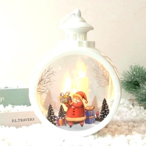 Декоративний різдвяний світильник на батарейках — святковий затишний нічник для дому