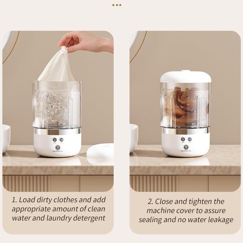 Портативна міні-пральна машинка USB 1505 для дому й подорожей (через USB)