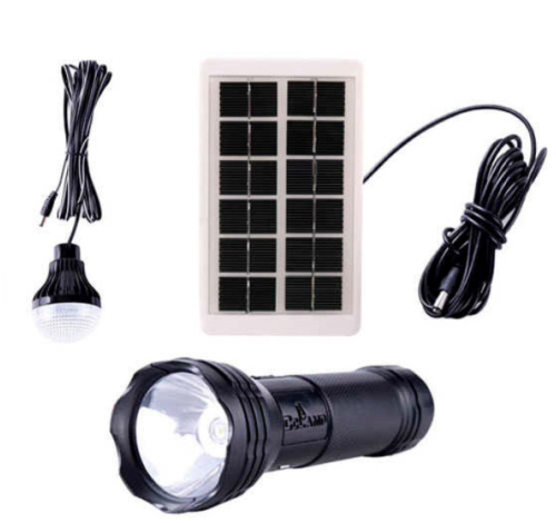 Портативний LED-світильник-ліхтар CL-038 для дому й кемпінгу із сонячною зарядкою