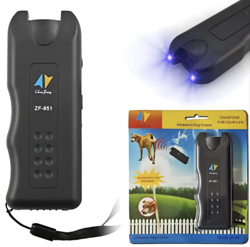 Ультразвуковий відлякувач собак ZF-851 з ліхтариком і лазерним покажчиком