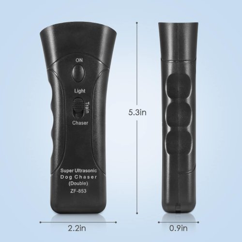 Ультразвуковий відлякувач собак ZF853E/5039 Super Ultrasonic Dog Chaser з ліхтариком, універсальний