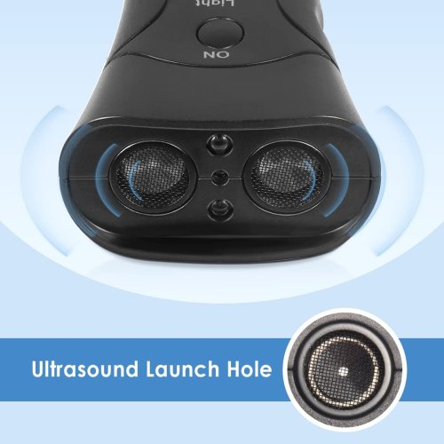 Ультразвуковий відлякувач собак ZF853E/5039 Super Ultrasonic Dog Chaser з ліхтариком, універсальний