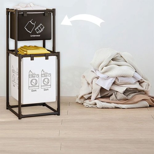 Кошик для білизни SKLM-23 — стильний і практичний органайзер для зберігання