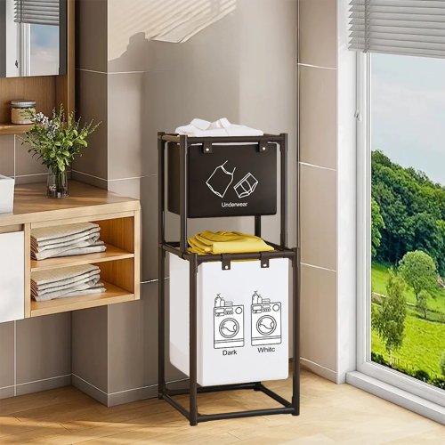 Кошик для білизни SKLM-23 — стильний і практичний органайзер для зберігання