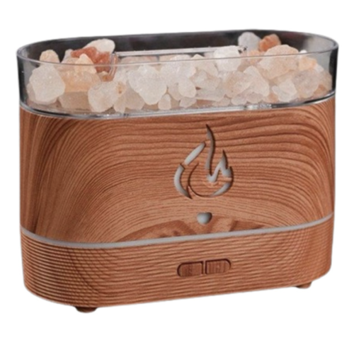 Аромадифузор-зволожувач з камінням Aroma Diffuser UV-1/FT-1928, настільна соляна лампа