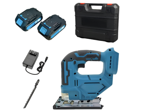 Портативна шабельна пила-лобзик 48V, акумуляторний електролобзик з 2 акумуляторами