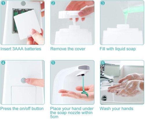 Сенсорний автоматичний пінний диспенсер для рідкого мила Auto Foaming Hand Wash